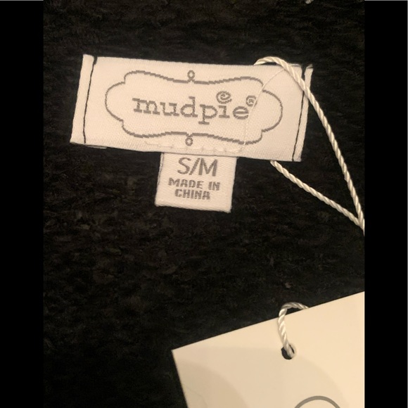 NWT Mud Pie Long Black White Stripe Cardigan S/M - Picture 3 of 3